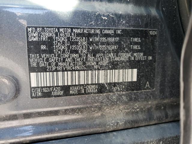 2T3P1RFV1RC489005 - 2024 TOYOTA RAV4 XLE GRAY photo 13