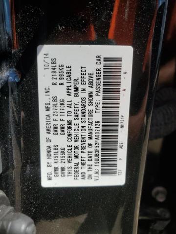 19UUB3F52FA002126 - 2015 ACURA TLX TECH BLACK photo 12