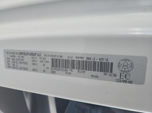 3C6TRVCD5FE501066 - 2015 RAM PROMASTER 2500 HIGH Ақ фото 10