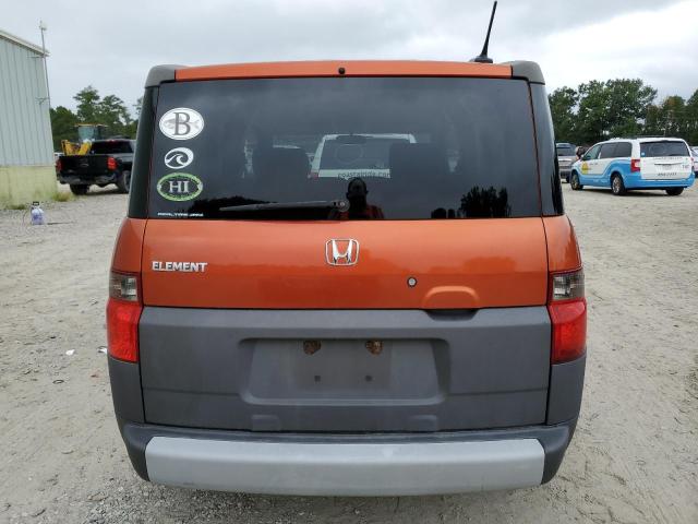 5J6YH286X5L015511 - 2005 HONDA ELEMENT EX ORANGE photo 6