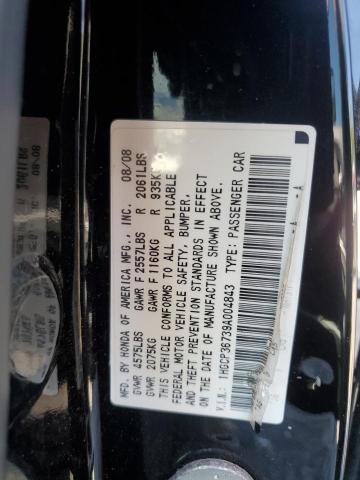 1HGCP36739A004843 - 2009 HONDA ACCORD EX 黑色 照片 12