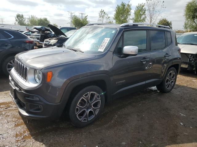 ZACCJADB6HPE98285 - 2017 JEEP RENEGADE LIMITED GRAY photo 1