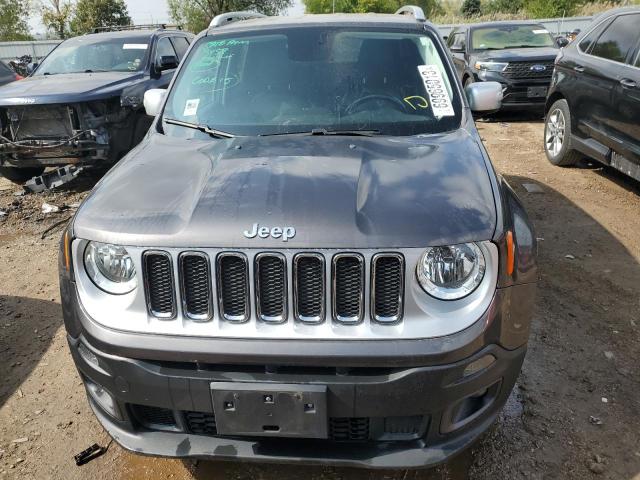 ZACCJADB6HPE98285 - 2017 JEEP RENEGADE LIMITED GRAY photo 5