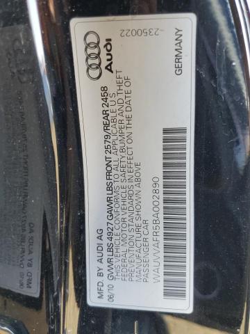 WAUVVAFR5BA002890 - 2011 AUDI S5 PRESTIGE 黑色 照片 12