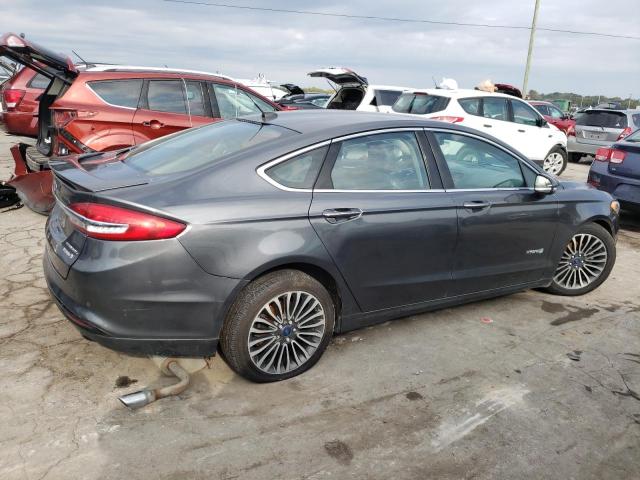 3FA6P0RU8JR102911 - 2018 FORD FUSION TITANIUM/PLATINUM HEV GRAY photo 3