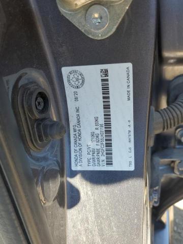 2HGFC2F55LH031195 - 2020 HONDA CIVIC LX GRAY photo 12