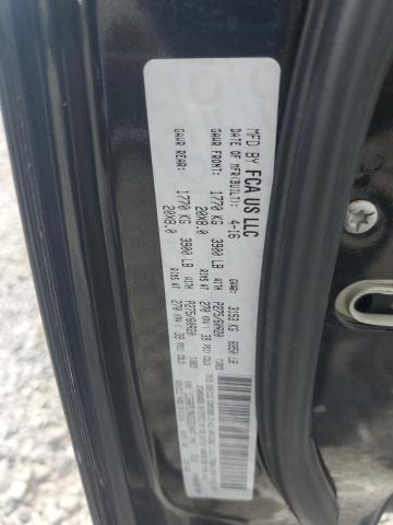 1C6RR7LM4GS331447 - 2016 RAM 1500 SLT შავი ფოტო 12