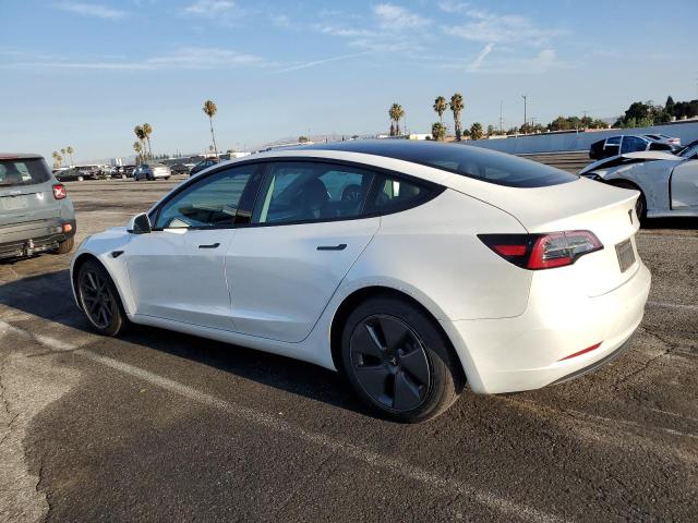 5YJ3E1EB1MF999055 - 2021 TESLA MODEL 3 WHITE photo 2
