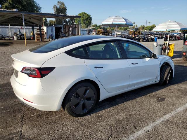 5YJ3E1EB1MF999055 - 2021 TESLA MODEL 3 WHITE photo 3