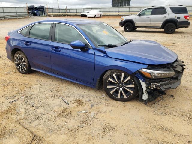 2HGFE1F72NH328238 - 2022 HONDA CIVIC EX BLUE photo 4