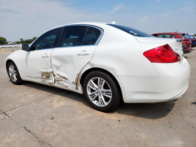 JN1CV6AP1AM203702 - 2010 INFINITI G37 BASE WHITE photo 2