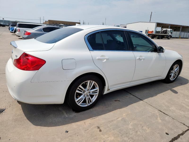 JN1CV6AP1AM203702 - 2010 INFINITI G37 BASE WHITE photo 3