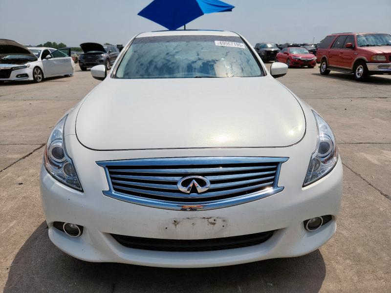 JN1CV6AP1AM203702 - 2010 INFINITI G37 BASE WHITE photo 5