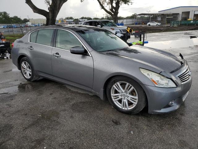 JN1CV6AP2DM722195 - 2013 INFINITI G37 BASE GRAY photo 4