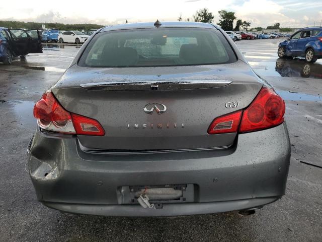 JN1CV6AP2DM722195 - 2013 INFINITI G37 BASE GRAY photo 6
