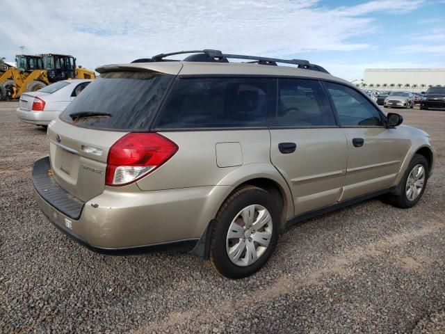 4S4BP60C187338605 - 2008 SUBARU OUTBACK GOLD photo 3