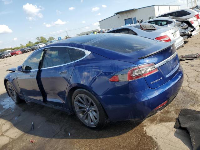 5YJSA1E22HF218878 - 2017 TESLA MODEL S 蓝色 照片 2