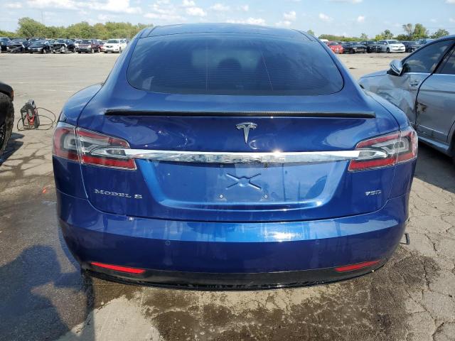 5YJSA1E22HF218878 - 2017 TESLA MODEL S 蓝色 照片 6