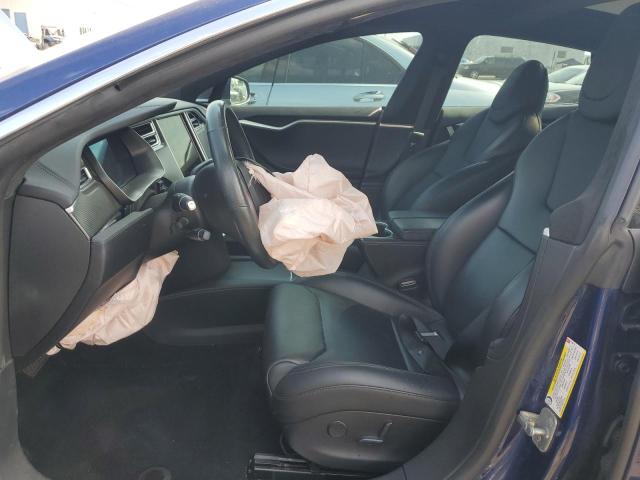 5YJSA1E22HF218878 - 2017 TESLA MODEL S 蓝色 照片 7