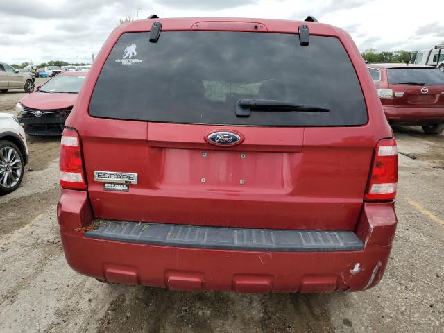 1FMCU03128KC98777 - 2008 FORD ESCAPE XLT RED photo 6