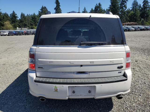 2FMHK6C88HBA09522 - 2017 FORD FLEX SEL WHITE photo 6