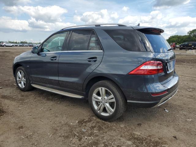 4JGDA5HB5CA042191 - 2012 MERCEDES-BENZ ML 350 4MATIC GRAY photo 2