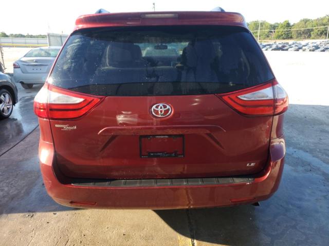 5TDKK3DC3GS751271 - 2016 TOYOTA SIENNA LE 勃艮第红 照片 6