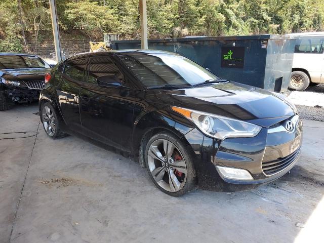 KMHTC6ADXDU141113 - 2013 HYUNDAI VELOSTER BLACK photo 4