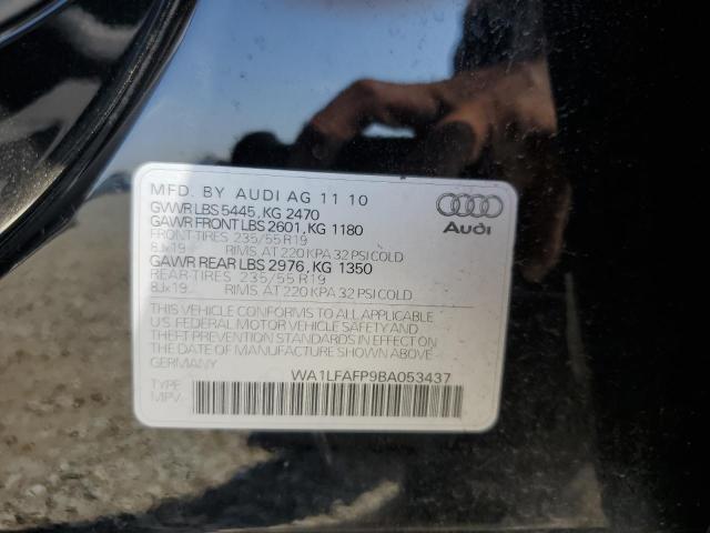 WA1LFAFP9BA053437 - 2011 AUDI Q5 PREMIUM PLUS შავი ფოტო 13