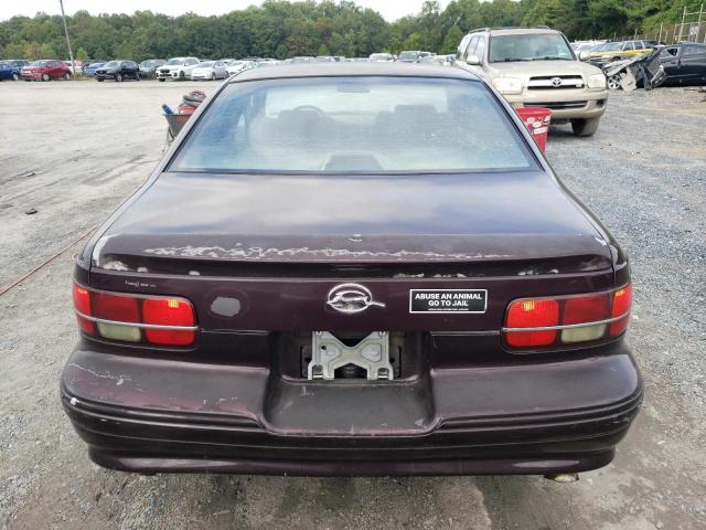 1G1BL52P7SR115192 - 1995 CHEVROLET CAPRICE / CLASSIC SS BURGUNDY photo 6