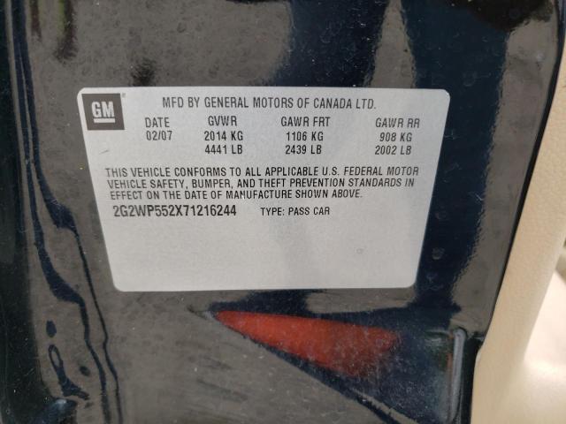 2G2WP552X71216244 - 2007 PONTIAC GRAND PRIX 黑色 照片 12
