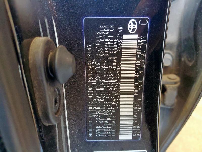 5YFB4MDE2SP232053 - 2025 TOYOTA COROLLA LE 黑色 照片 13