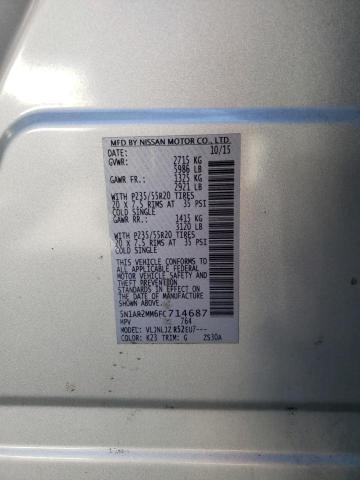 5N1AR2MM6FC714687 - 2015 NISSAN PATHFINDER S 银色 照片 13