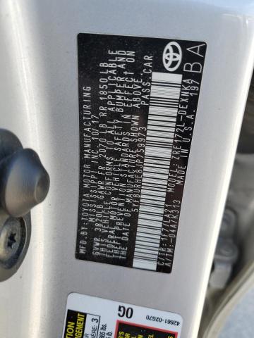 5YFBURHE8JP759973 - 2018 TOYOTA COROLLA L SILVER photo 12