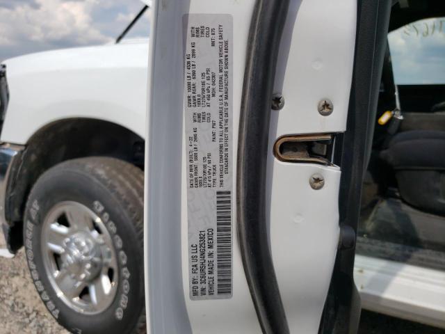 3C6UR5HJ4NG253821 - 2022 RAM 2500 TRADESMAN Beyaz fotoğraf 12