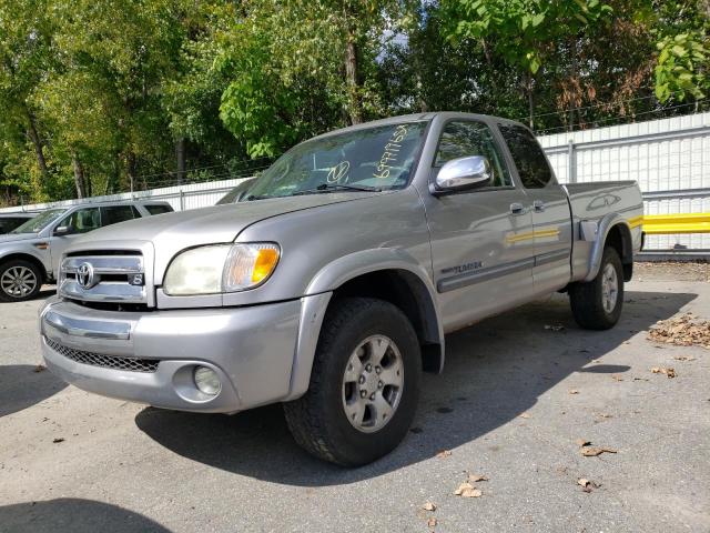 5TBBT44184S439680 - 2004 TOYOTA TUNDRA ACCESS CAB SR5 SILVER photo 1