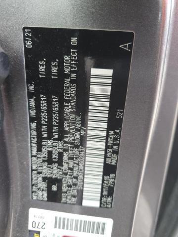 5TDYSKFCXMS029437 - 2021 TOYOTA SIENNA XLE ნაცრისფერი ფოტო 14