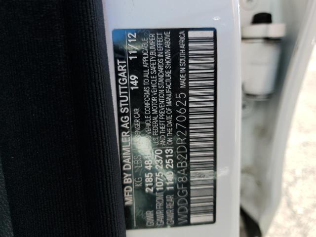 WDDGF8AB2DR270625 - 2013 MERCEDES-BENZ C 300 4MATIC WHITE photo 12