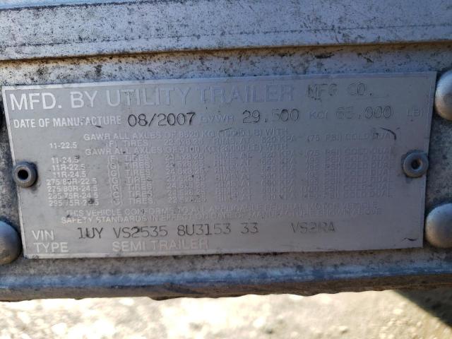 1UYVS25358U315333 - 2008 UTILITY TRAILER Ağ foto 10