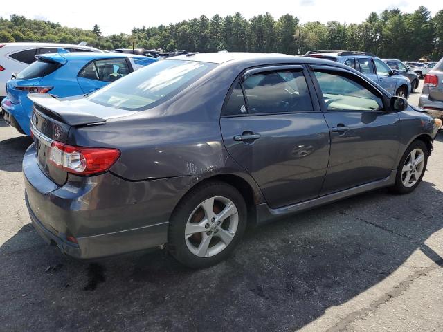 2T1BU4EE4CC824800 - 2012 TOYOTA COROLLA BASE Сірий фото 3
