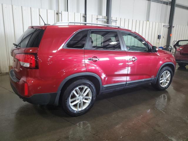 5XYKTCA61EG441271 - 2014 KIA SORENTO LX RED photo 3