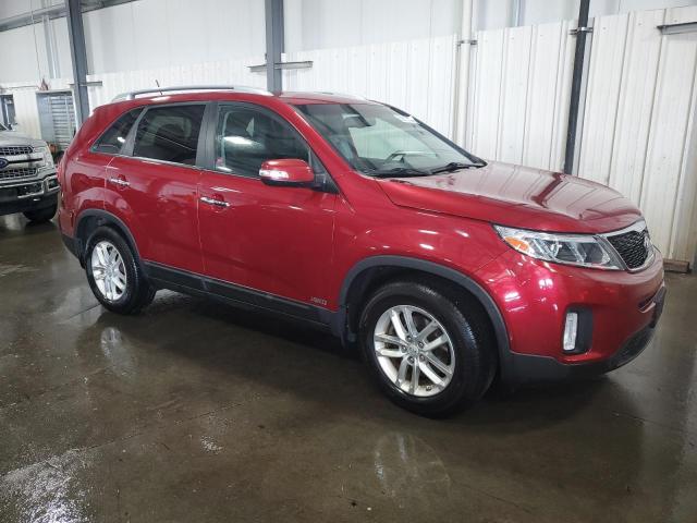 5XYKTCA61EG441271 - 2014 KIA SORENTO LX RED photo 4