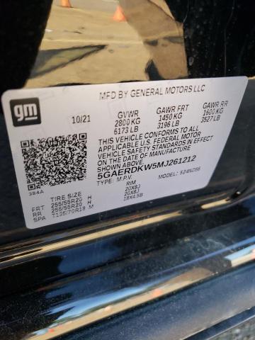 5GAERDKW5MJ261212 - 2021 BUICK ENCLAVE AVENIR BLACK photo 13