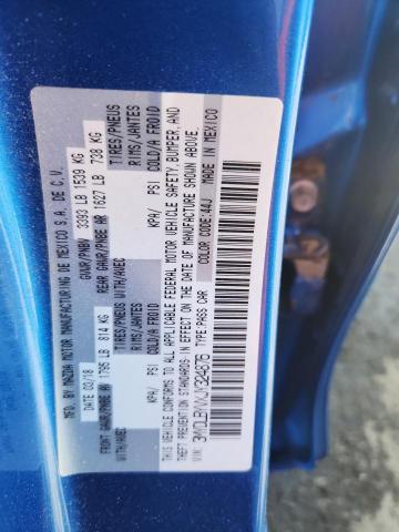 3MYDLBYVXJY324876 - 2018 TOYOTA YARIS IA BLUE photo 13