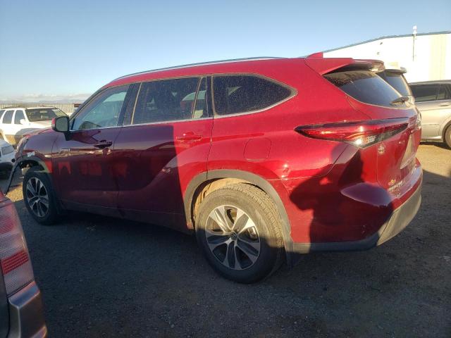 5TDHARAH3LS501457 - 2020 TOYOTA HIGHLANDER HYBRID XLE RED photo 2