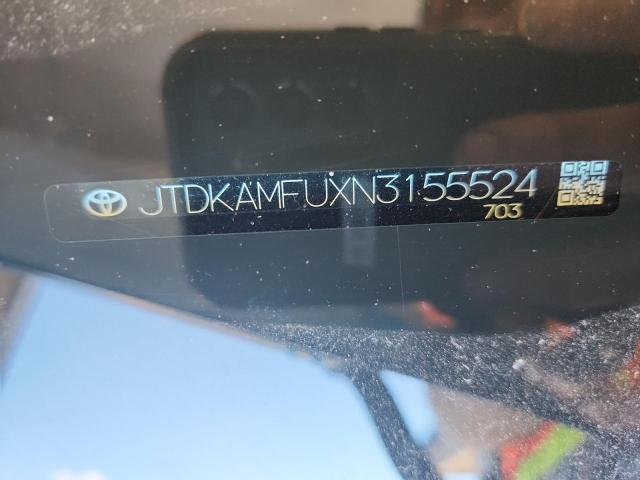 JTDKAMFUXN3155524 - 2022 TOYOTA PRIUS NIGHT SHADE BLUE photo 12