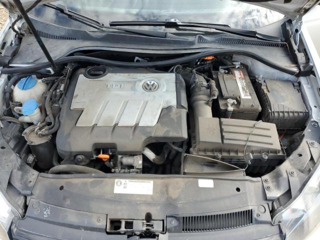 3VWML8AJ9BM702409 - 2011 VOLKSWAGEN JETTA TDI SILVER photo 11