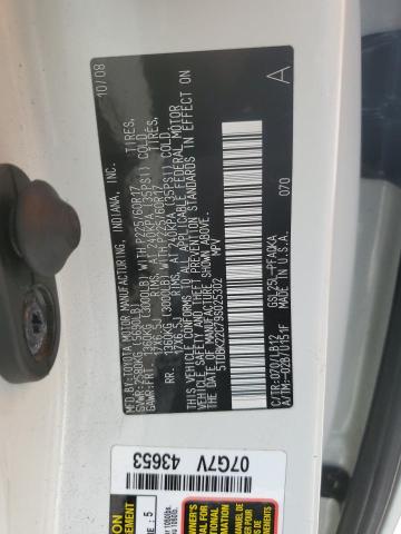 5TDBK22C79S025302 - 2009 TOYOTA SIENNA XLE WHITE photo 14
