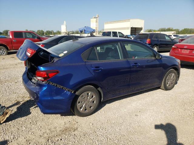 3KPA24AB2KE207313 - 2019 KIA RIO S BLUE photo 3