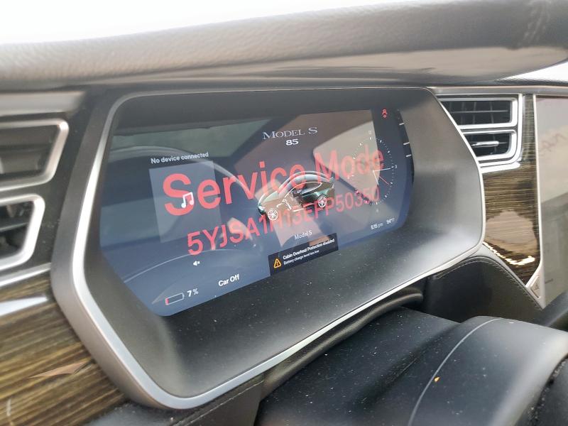 5YJSA1H13EFP50350 - 2014 TESLA MODEL S Boz foto 9